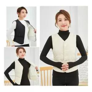 [룽스]따뜻한 털조끼 보온 겨울의류 방한 루즈 민소매