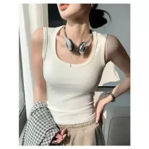 [라일리여성의류] Rly 여성 탑 망고 나시 크롭 티셔츠 슬림핏 민소매