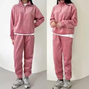 [룽스]여자 트레이닝세트 반집업 골덴 조거 상하세트