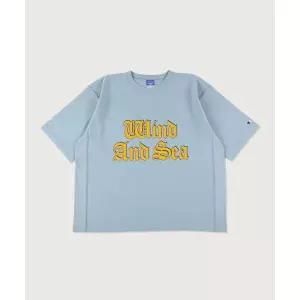 챔피온 CHAMPION X 윈드앤씨 리버스위브 저지 반팔 티셔츠 Bright Blue 417123