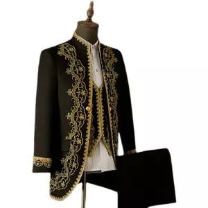 남자 중세 무대의상 왕자 지휘자 유럽 레이스 뮤지컬