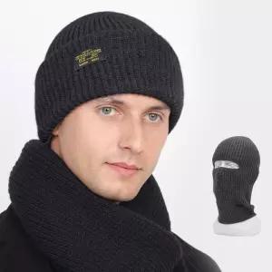 [룽스]방한 용품 안면 전면 융털모자 두건 가능 보온 비니