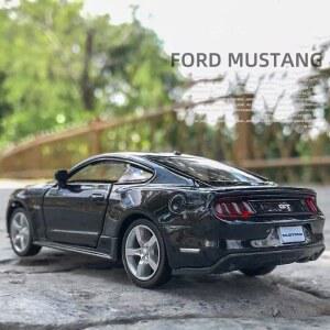 1 36 합금 포드 머스탱 B obile 모델 자동차 문 열림 고무 타이어 소형 바퀴 당겨 차량