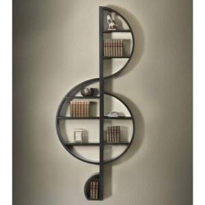 책장 음표 모양 음표모양 학원 인테리어 책꽂이 벽선반
