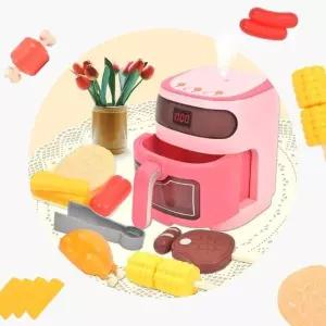 [하프클럽/알티피아]유아 역할놀이 쿠킹 소꿉놀이 에어프라이어 핑크