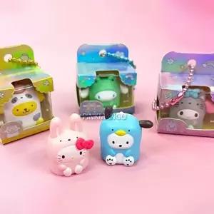 [셀러허브 패션]산리오 포켓 콩알 랜덤 피규어  가방고리 열쇠고리 키링