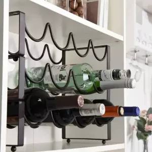 와인 보관 철제 진열대 4구 와인랙 거치대 수납함