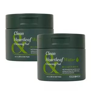[NS홈쇼핑](1+1)푸드어홀릭 클린 앤 어성초 워터 클렌징 패드 200ml (60매) /클렌징티슈 메..[35687608]