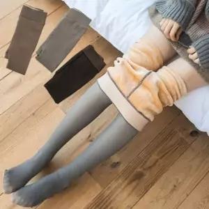 겨울 커피색 윈터 기모 착시스타킹 따뜻 페이크 여성