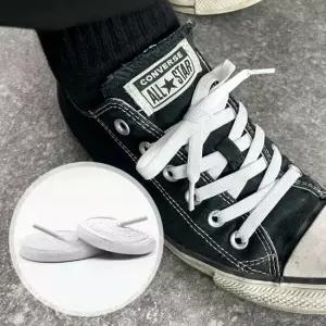 커스텀 고무줄 운동화 신발끈 화이트 100cm 고무신발끈