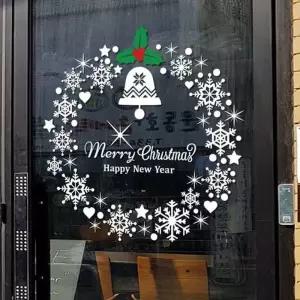 [룽스]성탄절 유리장식스티커 쇼장식 인테리어시트지