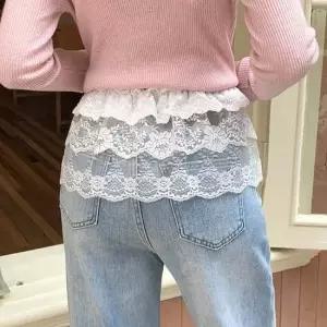 요가레깅스스커트 여자 사계절 패션 아이템 플라워 자수 프릴 레이스 스커트