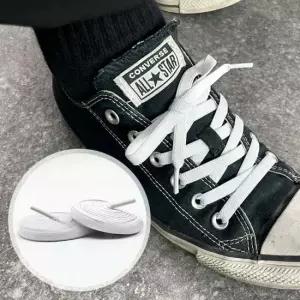 고무신발끈 커스텀 고무줄 운동화 신발끈 화이트 100cm