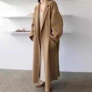 여성 모직코트 오버핏 2컬러 겨울아우터 모던 롱