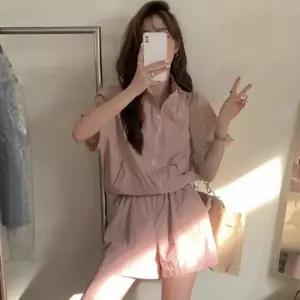 아노락 반팔 반바지 세트 썸머 여름 캐주얼 셋업