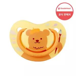 더블하트 펀프렌즈 노리개젖꼭지 옐로우베어(M_3개월)