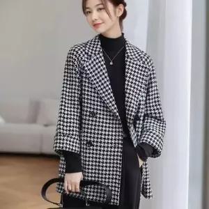 코트 재킷 F124731 세련 하운드체크 봄 아우터 가을