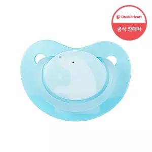 더블하트 펀프렌즈 노리개젖꼭지 화이트베어(S_0개월)