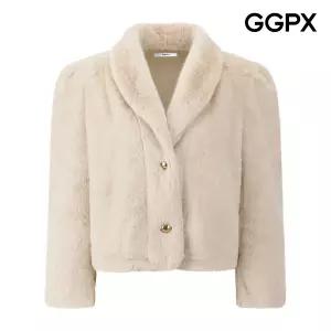 [롯데백화점]지지피엑스 숄카라 투 버튼 퍼 자켓 GQ1JK002F