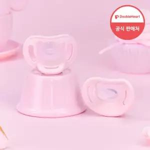 더블하트 올실리콘 통잠 쪽쪽이 소프트버디 스윗드림 스윗핑크(M/3개월~)