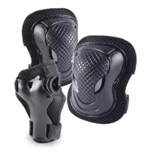 비바스포츠 베이직인라인 보호대 세트 아동용 블랙 M 1P