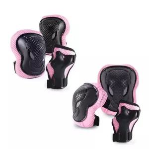 비바 어린이실속 인라인 3종 보호대 핑크 세트 디자인랜덤