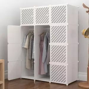 수납옷장 큐브 조립식 공간절약형 옷정리 행거