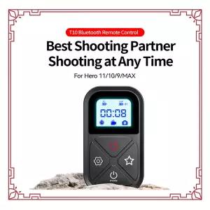 TELESIN 고프로 히어로 11 10 9 8Max 용 블루투스 리모컨 손목 밴드 80M 무선 스마트 액세서리용 T10