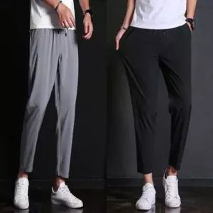 남자 슬랙스 여름 팬츠 쿨링 고무줄 편한 긴바지 WFLP0CG