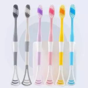 혀 클리너 틈새 세척 스펀지 칫솔 구강 위생 관리용 (WFKI1WA)