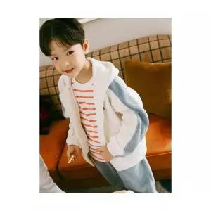 브랜드 빈폴키즈 BEANPOLE KIDS 후드 플리스 세트 아이보리 BI4X41U030 695033