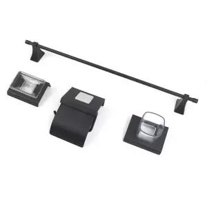 블랙 블랙욕실장식세트 욕실악세사리블랙 욕실세트장식 욕실세트 (WFKHFMM)