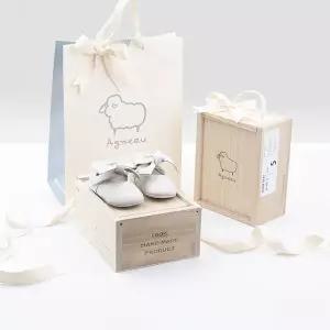 [앙뉴](강남점)여아 베이비 리본플랫슈즈 맬로우 화이트 선물포장 돌잔치신발 · 첫걸음신발 · 촬영...