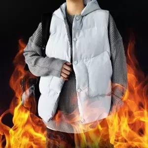 [하프클럽/]베이직 방한 조끼 스타일 남녀 경량 후드  베스트