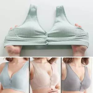 여성 노 와이어 편한 수유 패드 사용 가능 브라 속옷 엄마 조이지않는