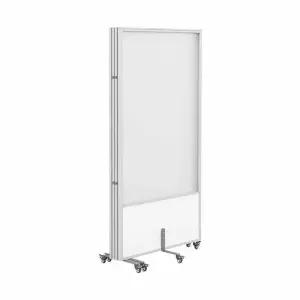 이동식 아크릴 파티션 간이칸막이 사무실용 접이식 바퀴형