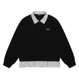 소이주니어 HC17 체크배색 카라 맨투맨티 맨투맨티 26s5457