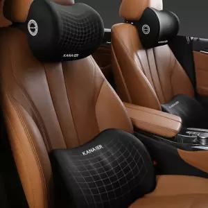 차방석 블랙 량용 의자 등쿠션세트 목쿠션 등쿠션 쿠션 량방석 자동 시트 메모리폼 운전석