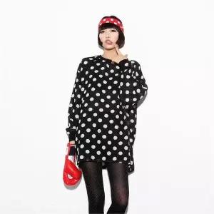 [오노마] ONM 도트패턴 티셔츠형 원피스 (S8649668)