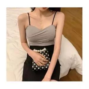 [오노마] ONM 여성캡내장나시 1P 여자 얇은 예쁜 꼬임 이너탑 블랙 (S8304983)