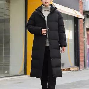 [오노마] ONM 후드 탈부착 목화솜 롱패딩 스웨이드 안감 겨울 점퍼 (S11883896)