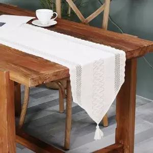 테이블 러너 160x35cm 홈파티 꾸미기 천 패드 천 빈티지 깔개
