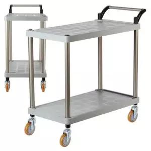 플라스틱 PP 2단 특대 와인바퀴 주방트롤리 서빙카트 서빙카 써빙카트 써빙카 주방카트