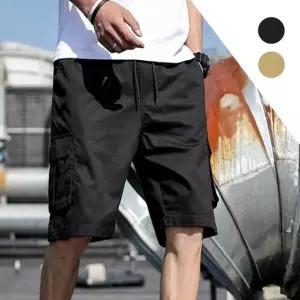 남성 여름 반바지 카고 포켓 밴딩 빈티지 (WFK7690)