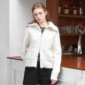 [르샵]세일러 카라 집업 포켓 니트 가디건 (DP4CK053A)