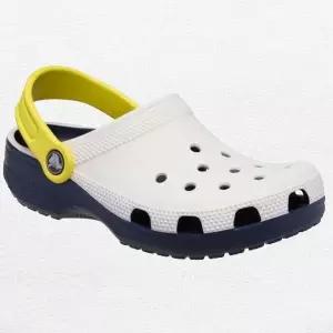 [크록스]클래식 레트로 스포츠 클로그 키즈 (화이트) 211258-100