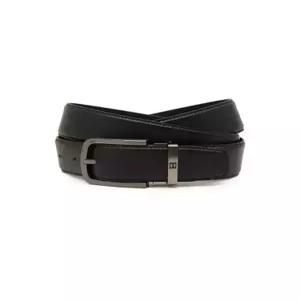 닥스 ACC 블랙 가죽 버클 DD로고 벨트 DBBE2F045BK