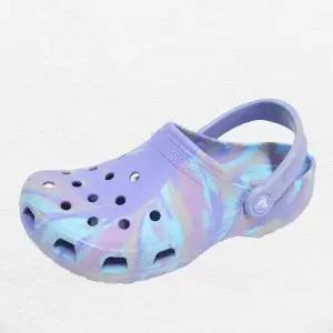 [크록스]클래식 마블 K 클로그 샌들 슬리퍼 아쿠아슈즈 라이트 글리터 퍼플 207464-5Q7