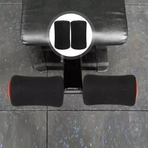 4개입 폼 커버 22mm 내부 135mm 길이 75mm 외부 쿠션 지지대 슬리브 헬스장 부품 패드 레그 머신 커버 풋