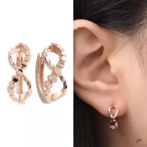 14k 심플 컷팅 큐빅 플라워 원터치링 꼬임 (WFJ59XU)